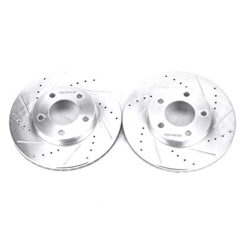 PSB Evolution Drill/Slot Rotor - Power Stop 01-07 Ford Escape Front Evolution Drilled & Slotted Rotors - Pair