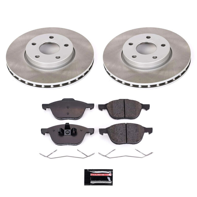 PSB Semi-Coated Rotor Kits - Power Stop 04-11 Volvo S40 Front Semi-Coated Rotor Kit