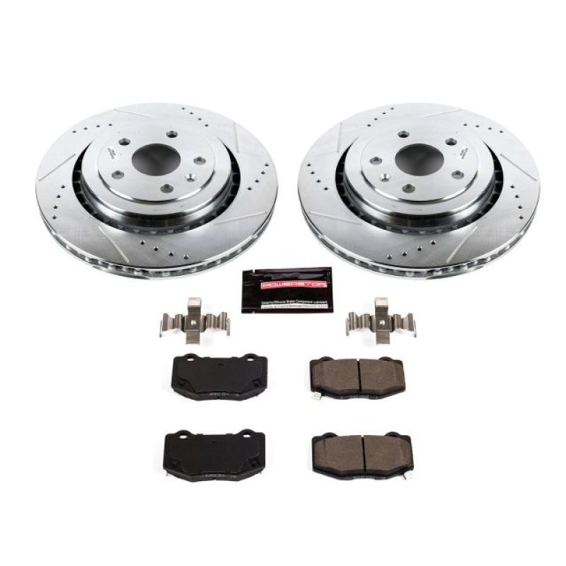 PSB Z23 Evolution Kit - Power Stop 16-18 Cadillac ATS Rear Z23 Evolution Sport Brake Kit
