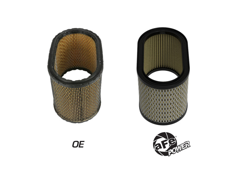 AFE Universal Pro-G 7 Filter - aFe Magnum FLOW Round Racing Air Filter w/ Pro GUARD 7 Fits Weber IDA 48 Carburetors (6 IN Height)
