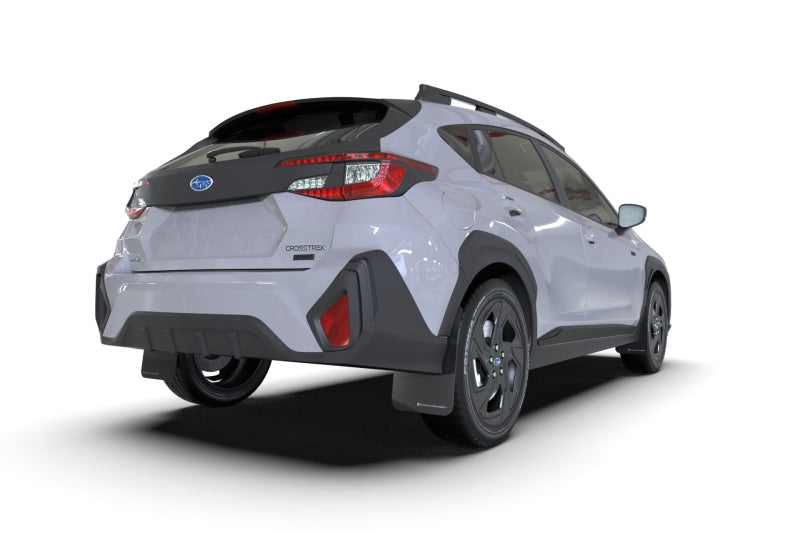 RAL UR Blk Flap/Grey Logo - Rally Armor 24-26 Subaru Crosstrek Black UR Mud Flap Grey Logo