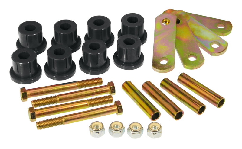PRO Spring/Shackle Bush- Blk - Prothane 62-74 Chevy Camaro/Nova HD Shackle Bushings - Black