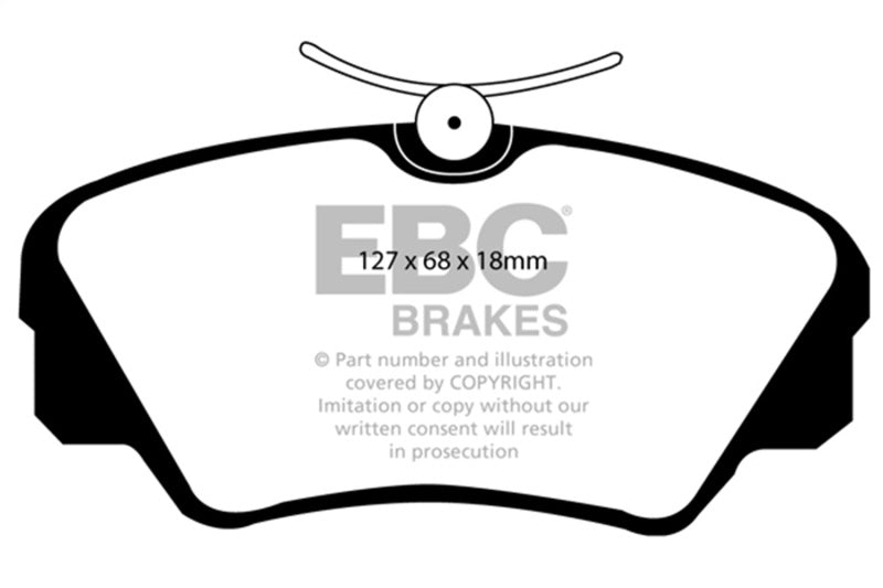 EBC Ultimax2 Brake Pad Sets - EBC 97-01 Cadillac Catera 3.0 Ultimax2 Front Brake Pads