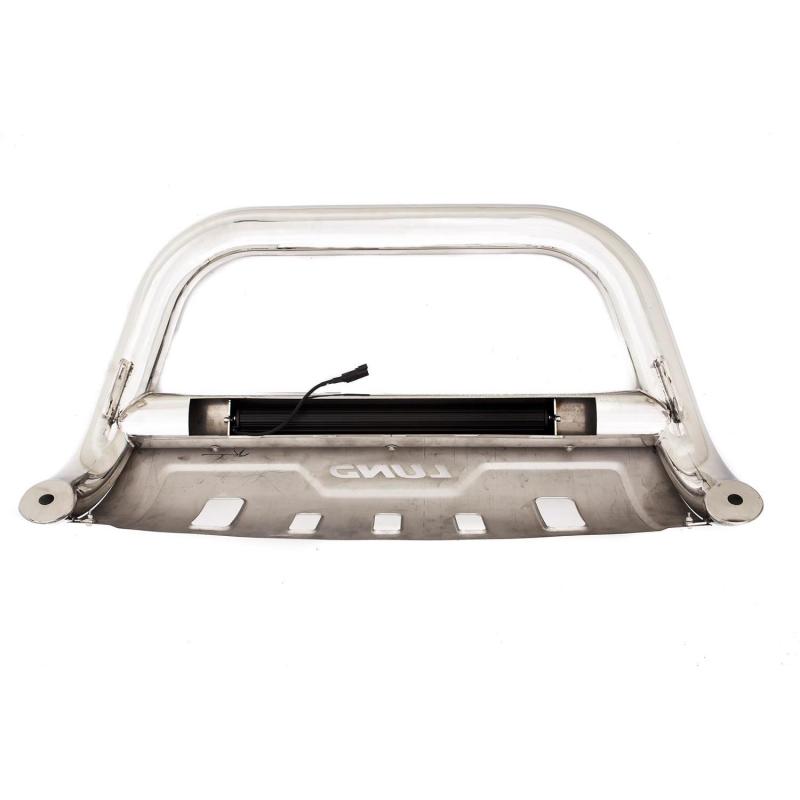 LND Bull Bars - Lund 20- 21 GMC SIERRA 2500 HD BULL BAR W/ LIGHT & WIRING Stainless Steel