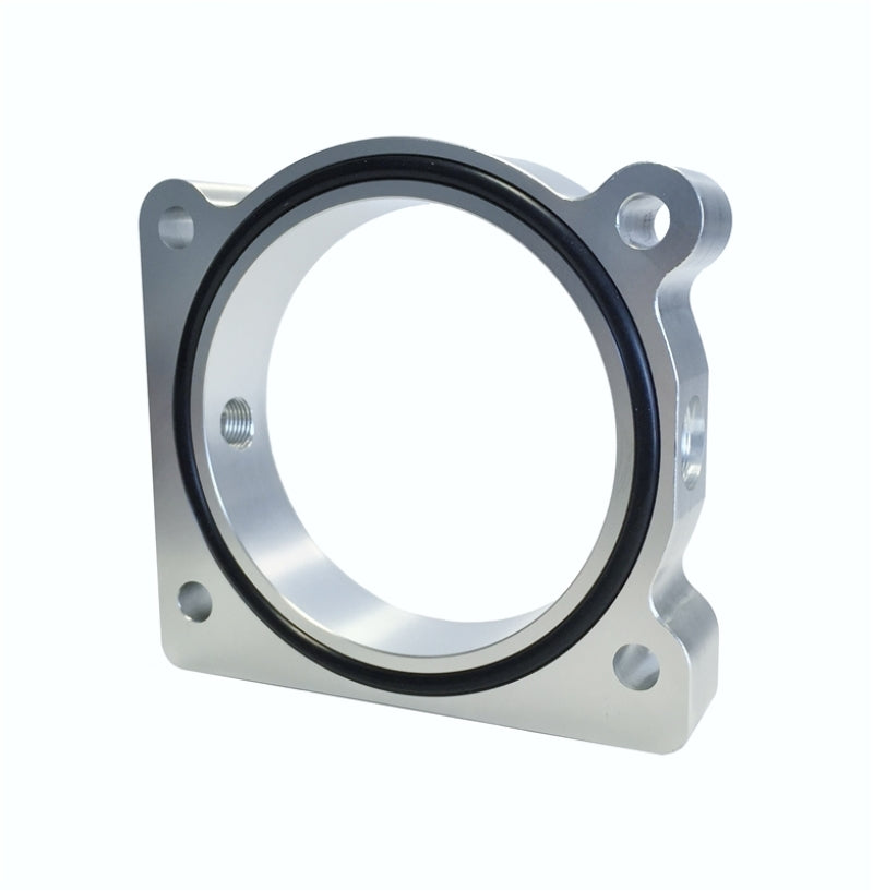 TQS TB Spacer - Silver - Torque Solution Throttle Body Spacer (Silver) Ford F-150 3.5L Ecoboost / 3.7L V6