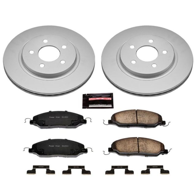 PSB Z17 Evolution Coated Kit - Power Stop 05-11 Ford Mustang Rear Z17 Evolution Geomet Coated Brake Kit