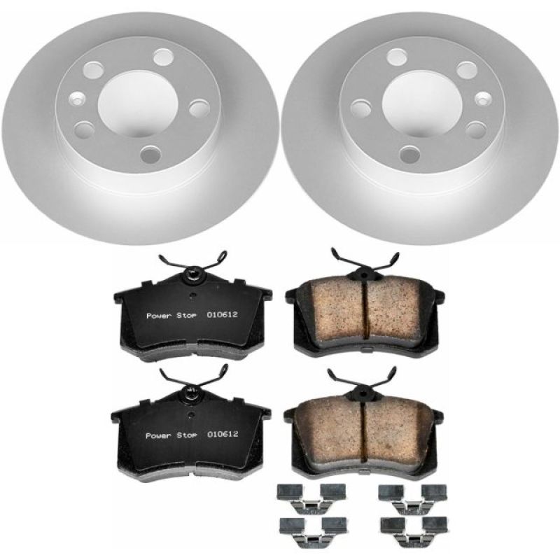 PSB Z23 Evolution Coated Kit - Power Stop 98-10 Volkswagen Beetle Rear Z23 Evolution Sport Coated Brake Kit