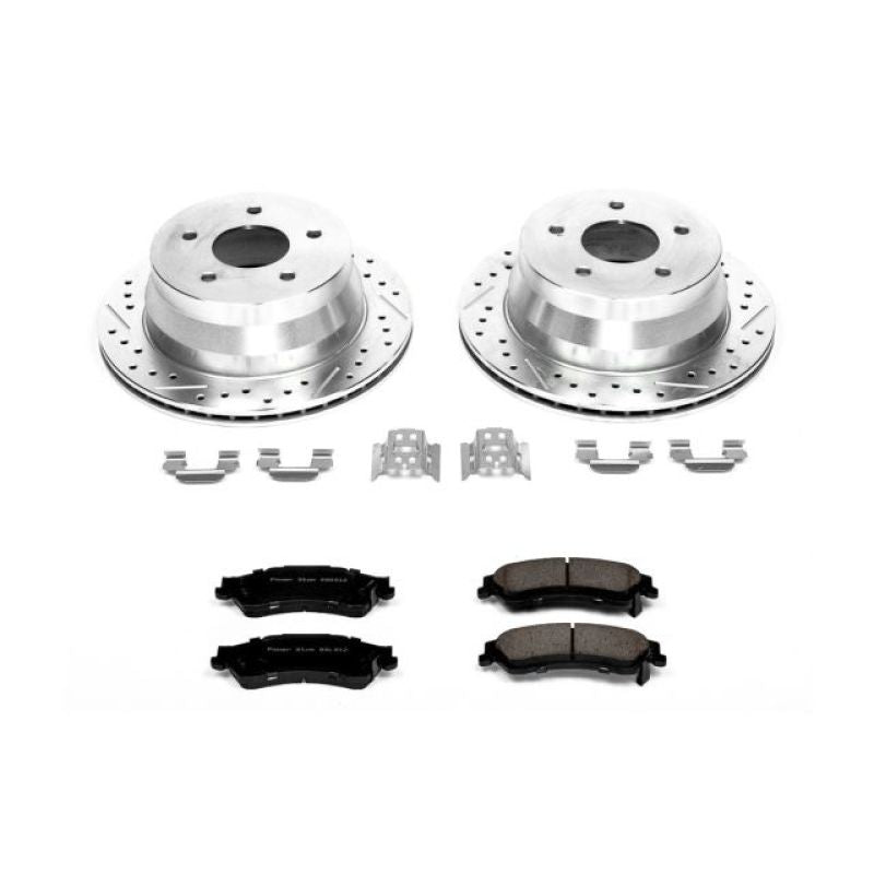 PSB Z23 Evolution Kit - Power Stop 97-05 Chevrolet Blazer Rear Z23 Evolution Sport Brake Kit