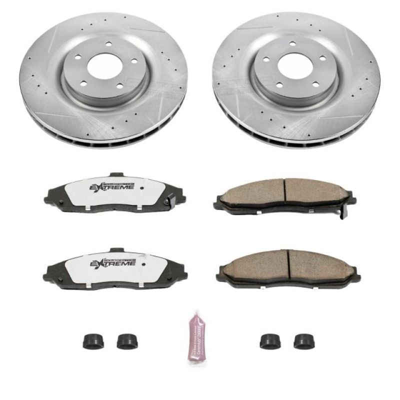 PSB Z26 Street Warrior Kit - Power Stop 06-09 Cadillac XLR Front Z26 Street Warrior Brake Kit