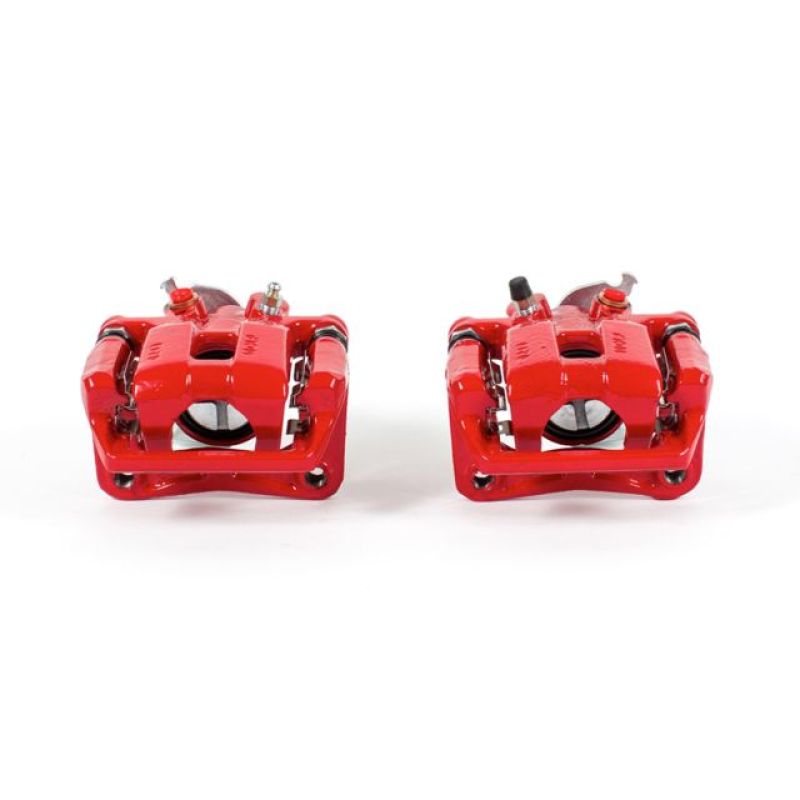 PSB Red Calipers - Power Stop 09-14 Acura TSX Rear Red Calipers w/Brackets - Pair