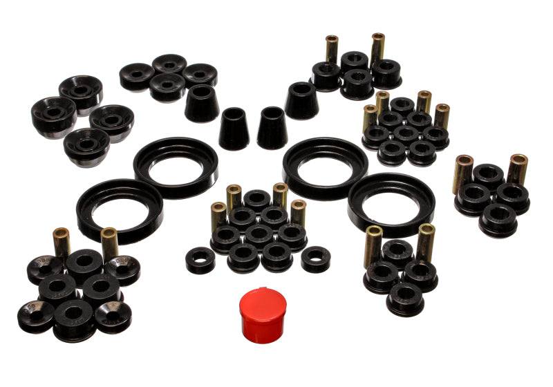 ES Hyper-Flex Sets - Black - Energy Suspension 92-96 Honda Prelude Black Hyper-Flex Master Bushing Set