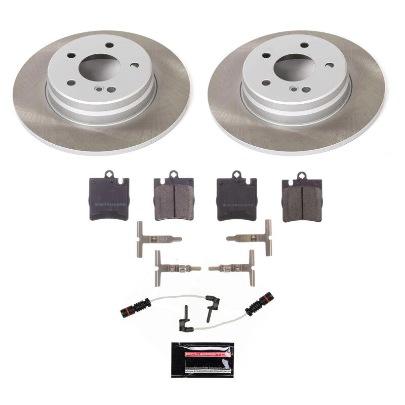PSB Semi-Coated Rotor Kits - Power Stop 98-00 Mercedes-Benz E430 Rear Semi-Coated Rotor Kit