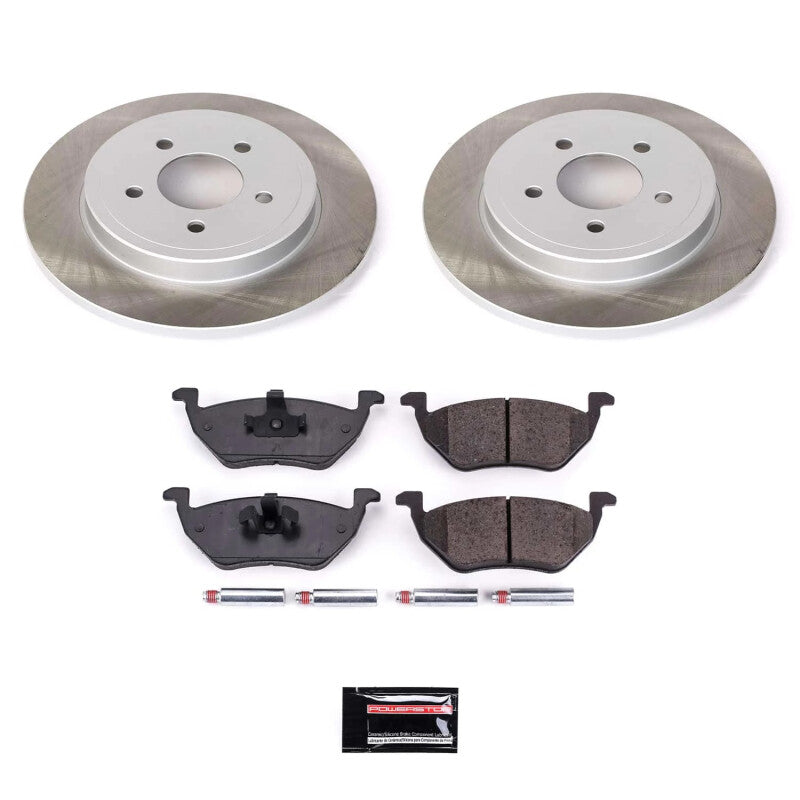 PSB Semi-Coated Rotor Kits - Power Stop 05-08 Mercury Mariner Rear Semi-Coated Rotor Kit