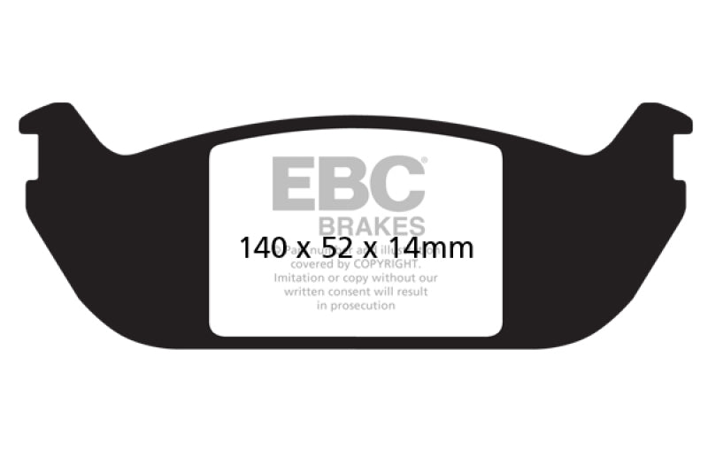EBC Yellowstuff Brake Pad Sets - EBC 03-06 Lincoln Aviator 4.6 Yellowstuff Rear Brake Pads