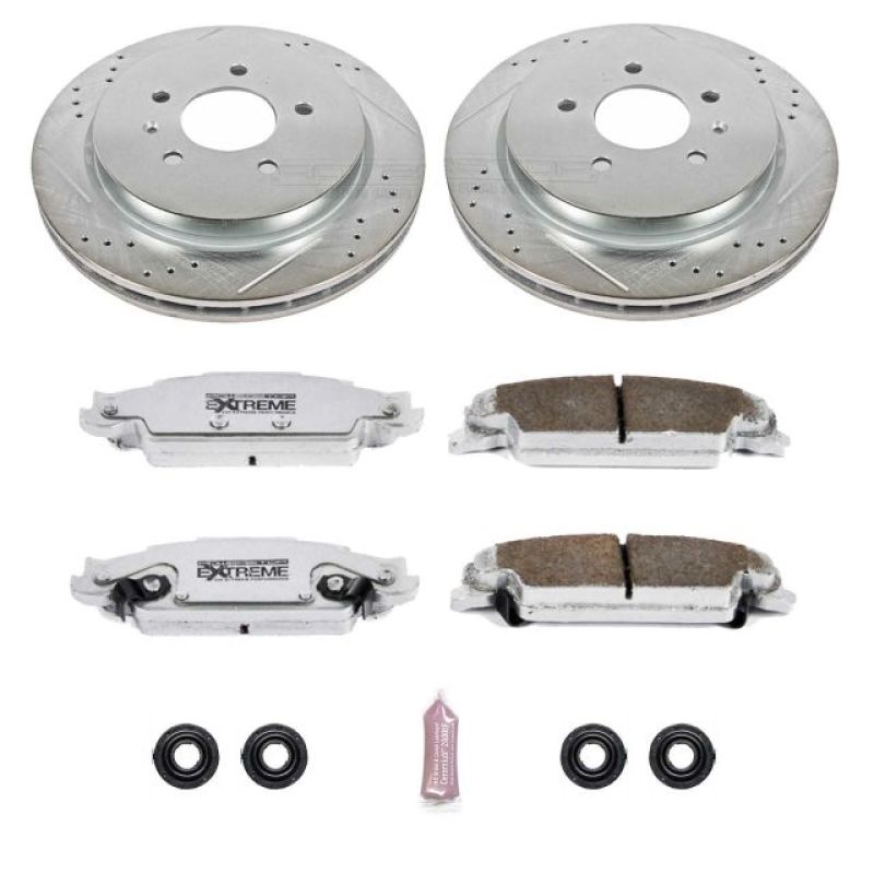 PSB Z26 Street Warrior Kit - Power Stop 03-07 Cadillac CTS Rear Z26 Street Warrior Brake Kit