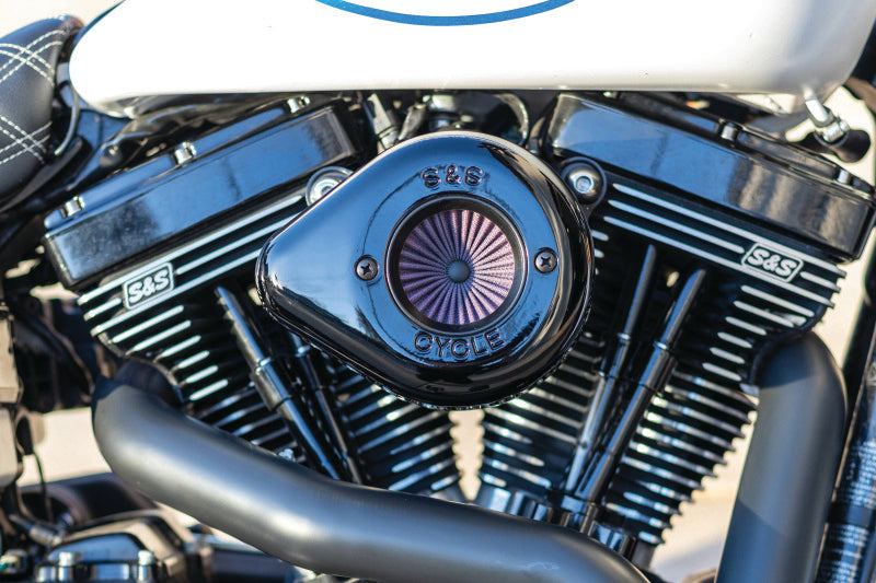 SSC Air Stinger Kits - S&S Cycle 01-17 BT Stealth Air Stinger Kit w/ Gloss Black Teardrop