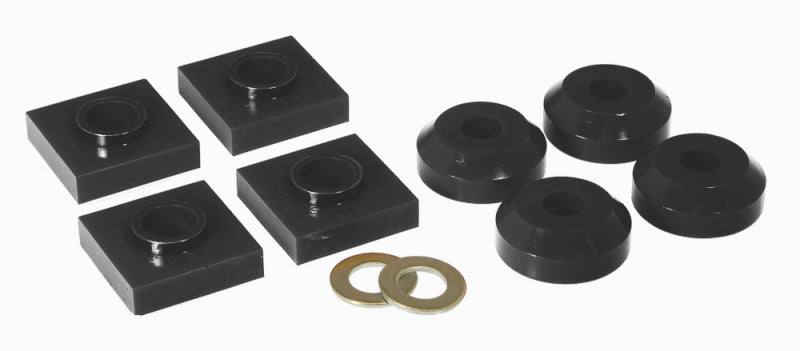 PRO Transmission Mounts - Blk - Prothane 76 & Earlier Ford F150/250 Transfer Case Mounts - Black