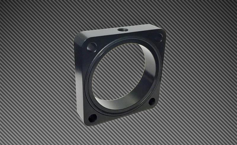 TQS TB Spacer - Black - Torque Solution Throttle Body Spacer 2013+ Subaru BRZ/Scion FR-S - Black