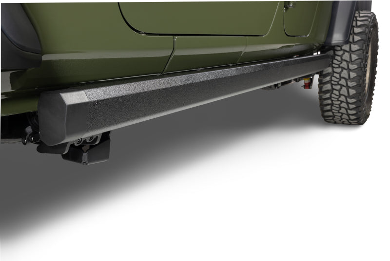 GOR RealTruck VoltStep Running Boards - RealTruck 20-24 Jeep Gladiator CC 4dr VoltStep Electric Running Board Kit - Bedliner Coating