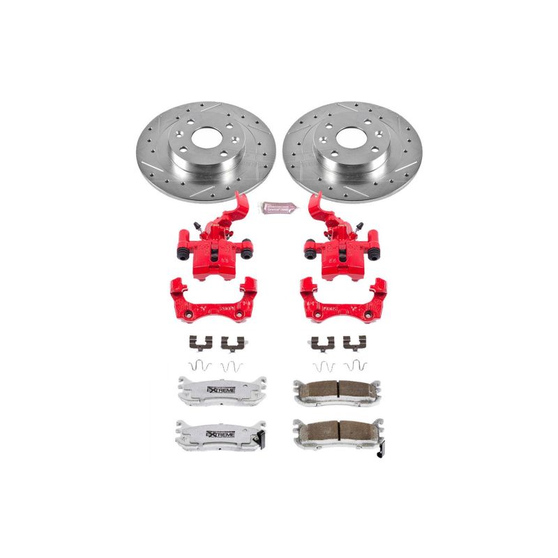 PSB Z26 Street Kit w/Cals - Power Stop 94-97 Mazda Miata Rear Z26 Street Warrior Brake Kit w/Calipers