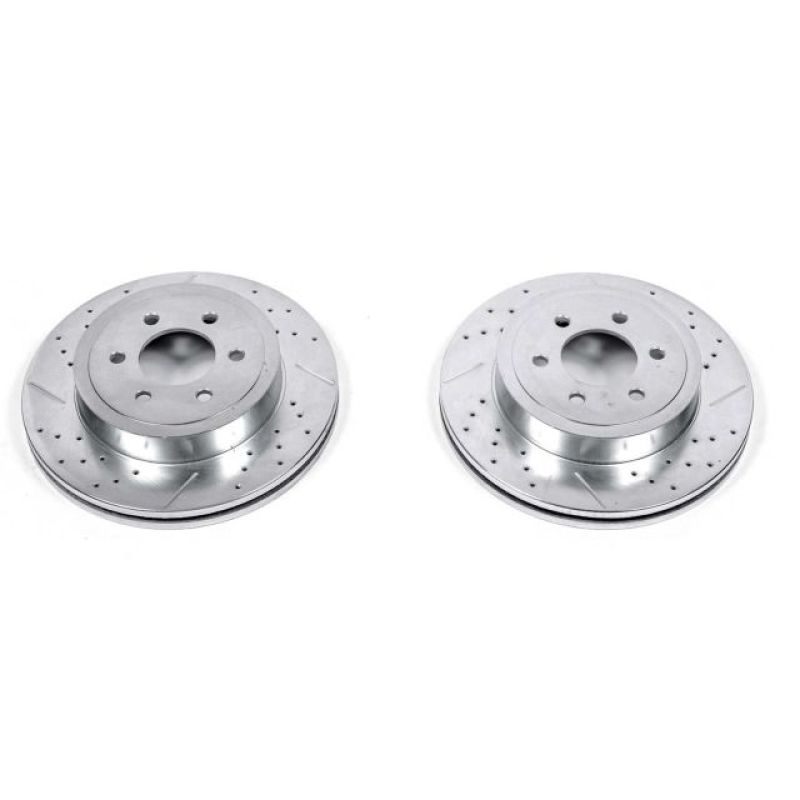 PSB Evolution Drill/Slot Rotor - Power Stop 03-04 Dodge Dakota Front Evolution Drilled & Slotted Rotors - Pair