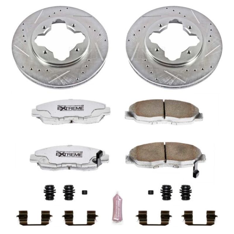 PSB Z26 Street Warrior Kit - Power Stop 1997 Acura CL Front Z26 Street Warrior Brake Kit