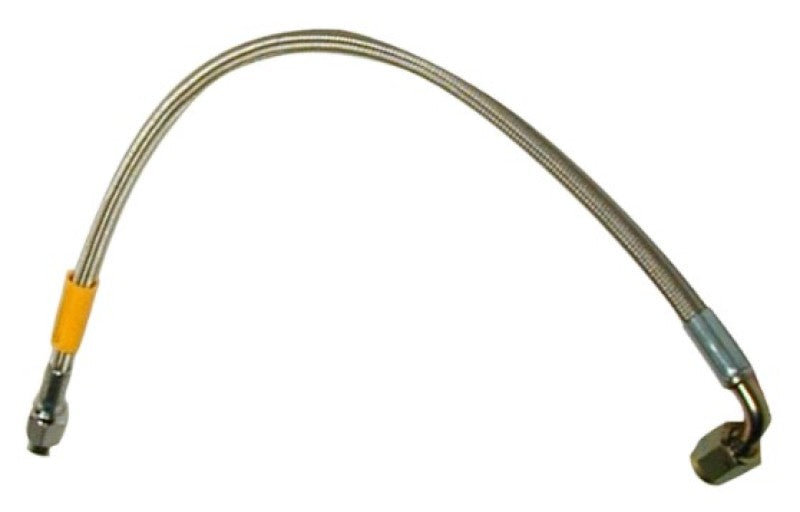 WIL Flexline Brake Hose - Wilwood 14in OAL Flexline -3 Hose to -3 Female 90 Degree End