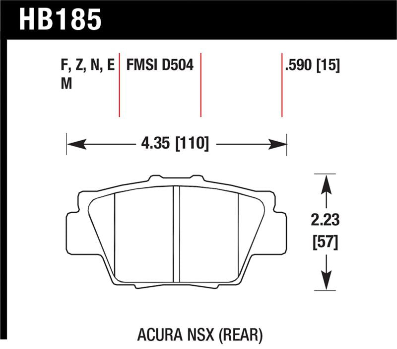 HAWK HPS Brake Pad Sets - Hawk HPS Street Brake Pads