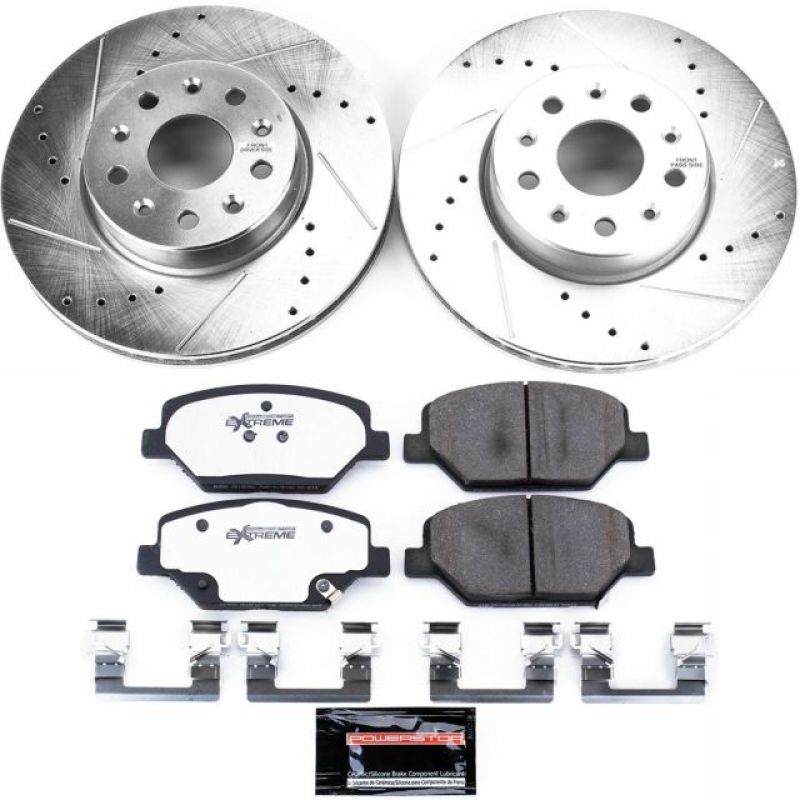 PSB Z26 Street Warrior Kit - Power Stop 16-19 Chevrolet Camaro Front Z26 Street Warrior Brake Kit