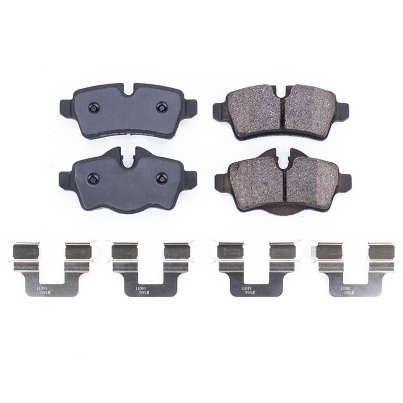 PSB Z17 Evolution Brake Pads - Power Stop 07-15 Mini Cooper Rear Z17 Evolution Ceramic Brake Pads w/Hardware