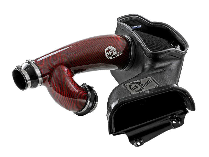 AFE Track Series Intake - aFe 17-24 Ford F-150 Track Series Red Kevlar Carbon Fiber C/A Intake System w/Black Pro 5R Filter