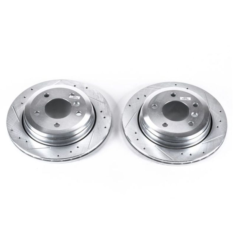 PSB Evolution Drill/Slot Rotor - Power Stop 01-05 BMW 325xi Rear Evolution Drilled & Slotted Rotors - Pair