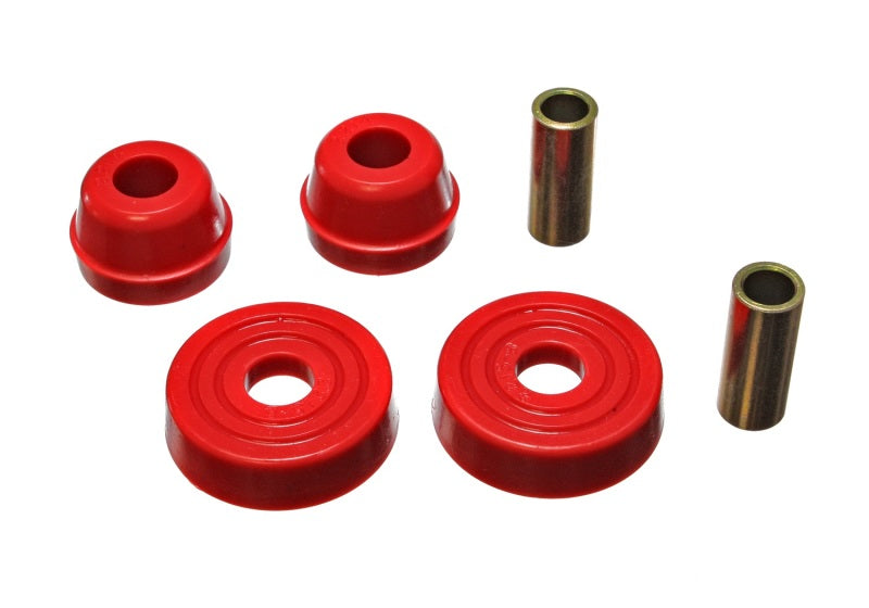 ES Strut Bushings - Red - Energy Suspension 83-04 Ford Mustang SVO Red McPherson Strut Tower Bushing Set