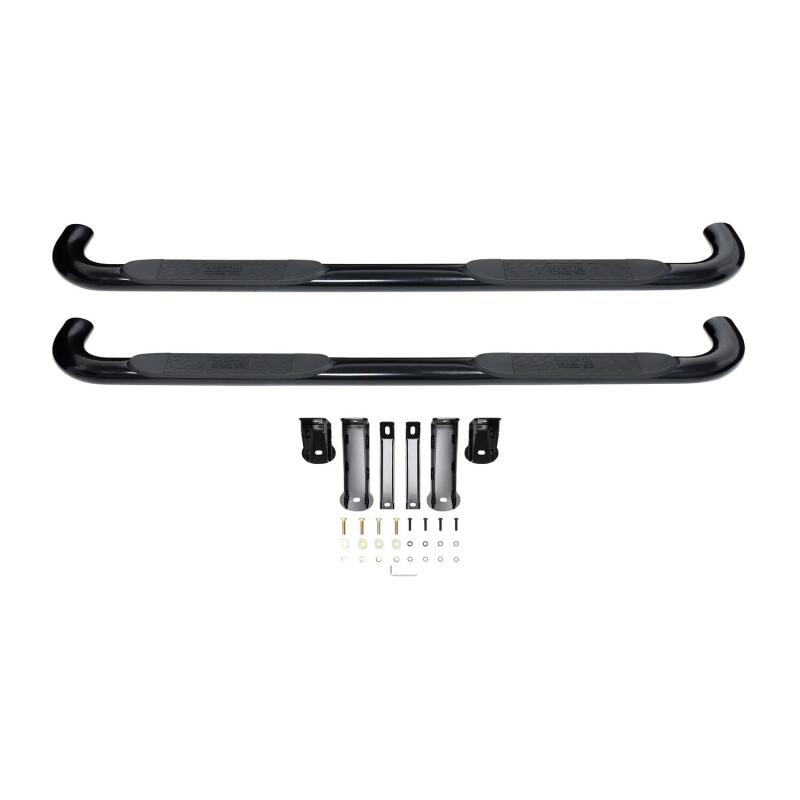 WES Nerf Bars - Platinum 4 - Westin 2019 Chevrolet Silverado/Sierra 1500 Crew Cab Platinum 4 Oval Nerf Step Bars - Black
