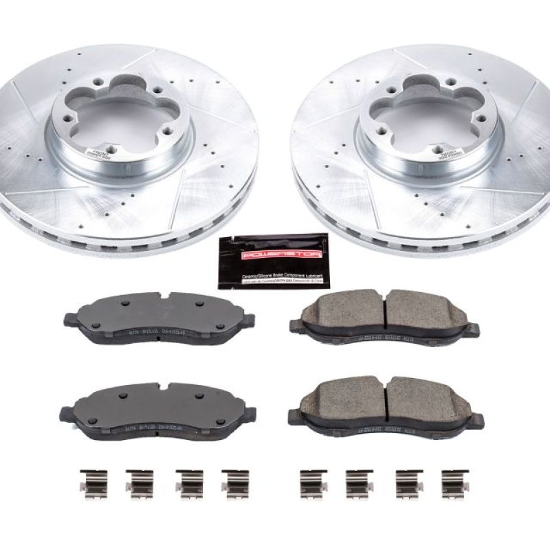 PSB Z23 Evolution Kit - Power Stop 15-18 Ford Transit-350 HD Front Z23 Evolution Sport Brake Kit