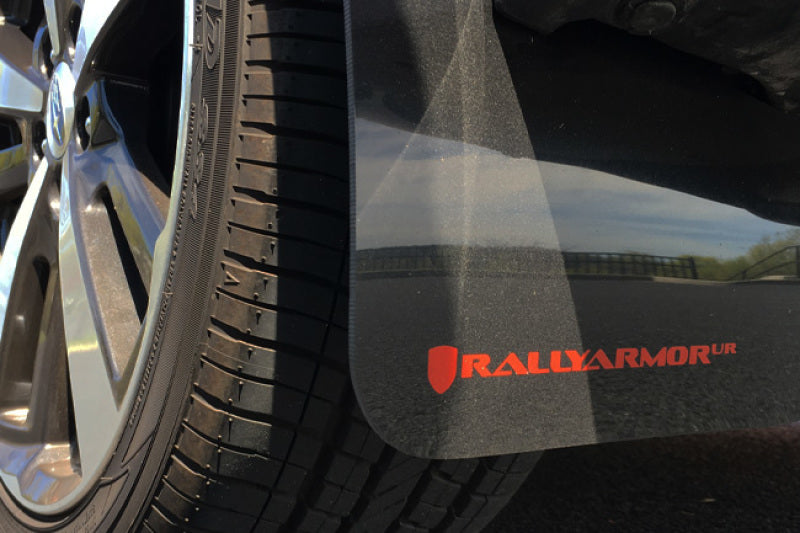 RAL UR Blk Flap/Blue Logo - Rally Armor 17-23 Subaru Impreza 4D/5D Black UR Mud Flap w/Blue Logo