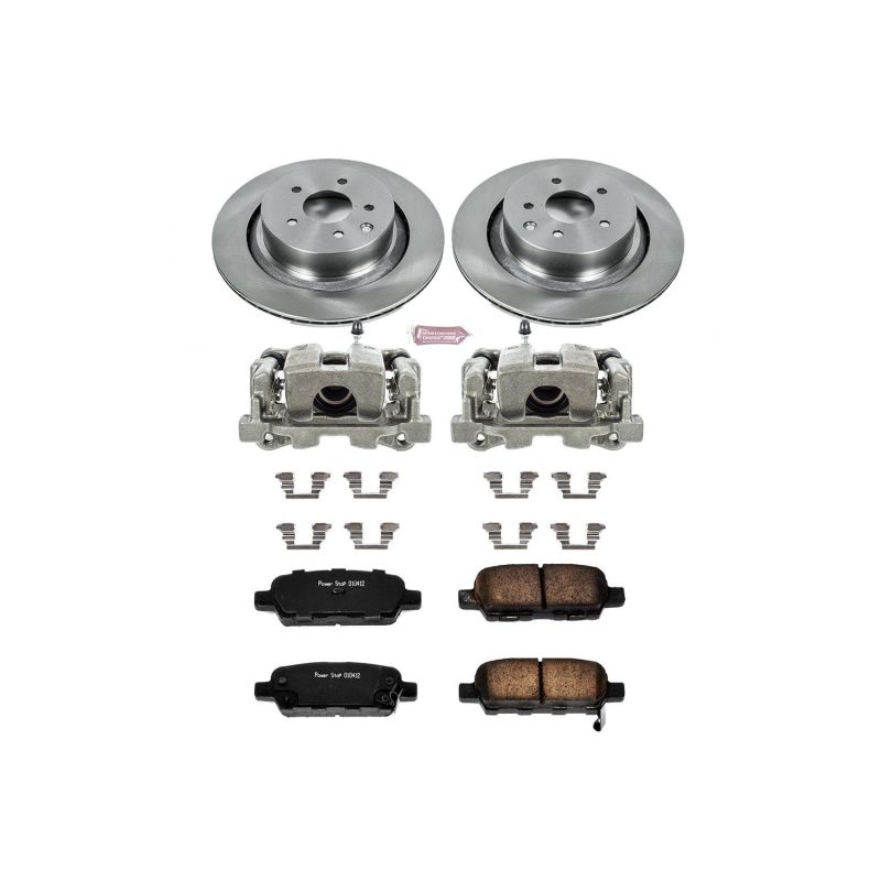 PSB Autospecialty Kit w/Cals - Power Stop 07-08 Infiniti G35 Rear Autospecialty Brake Kit w/Calipers