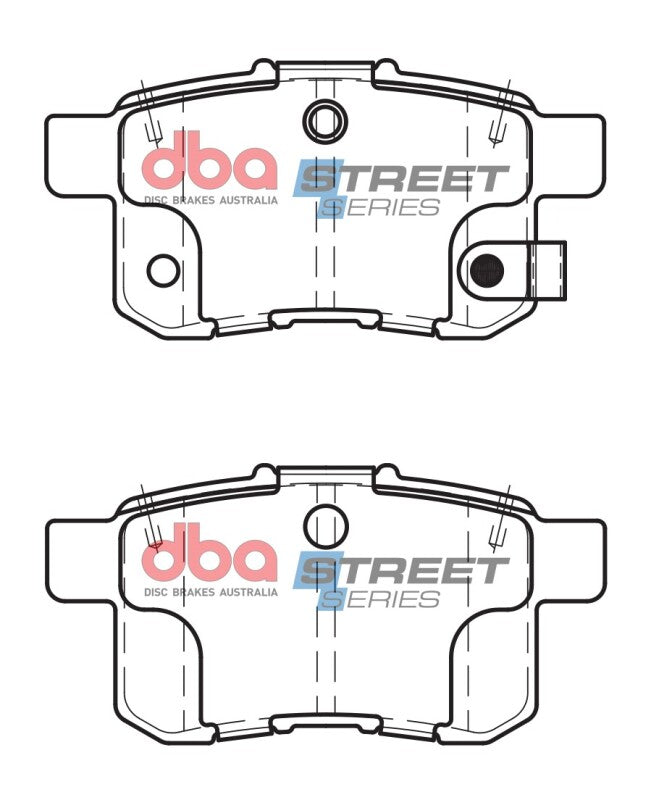 DBA Street Series Brake Pads - DBA 09-14 Acura TSX Street Series Rear Brake Pads