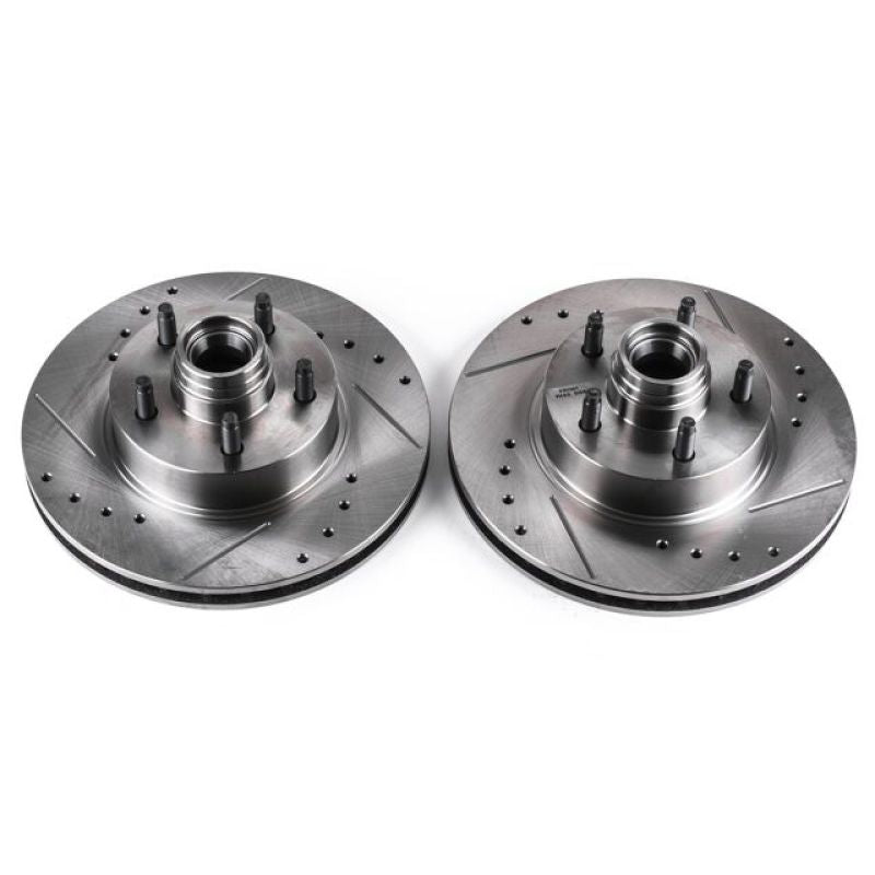 PSB Evolution Drill/Slot Rotor - Power Stop 95-01 Ford Explorer Front Evolution Drilled & Slotted Rotors - Pair