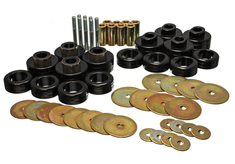 ES Body Mounts - Black - Energy Suspension Cab Mount Set - Club Cab - Black