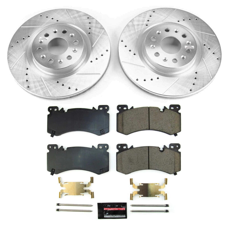 PSB Z36 Truck & Tow Kit - Power Stop 2022 Cadillac XT6 Front Z36 Truck & Tow Brake Kit