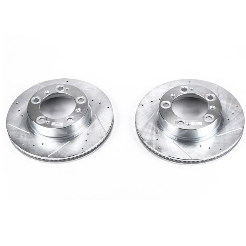 PSB Evolution Drill/Slot Rotor - Power Stop 97-04 Porsche Boxster Front Evolution Drilled & Slotted Rotors - Pair