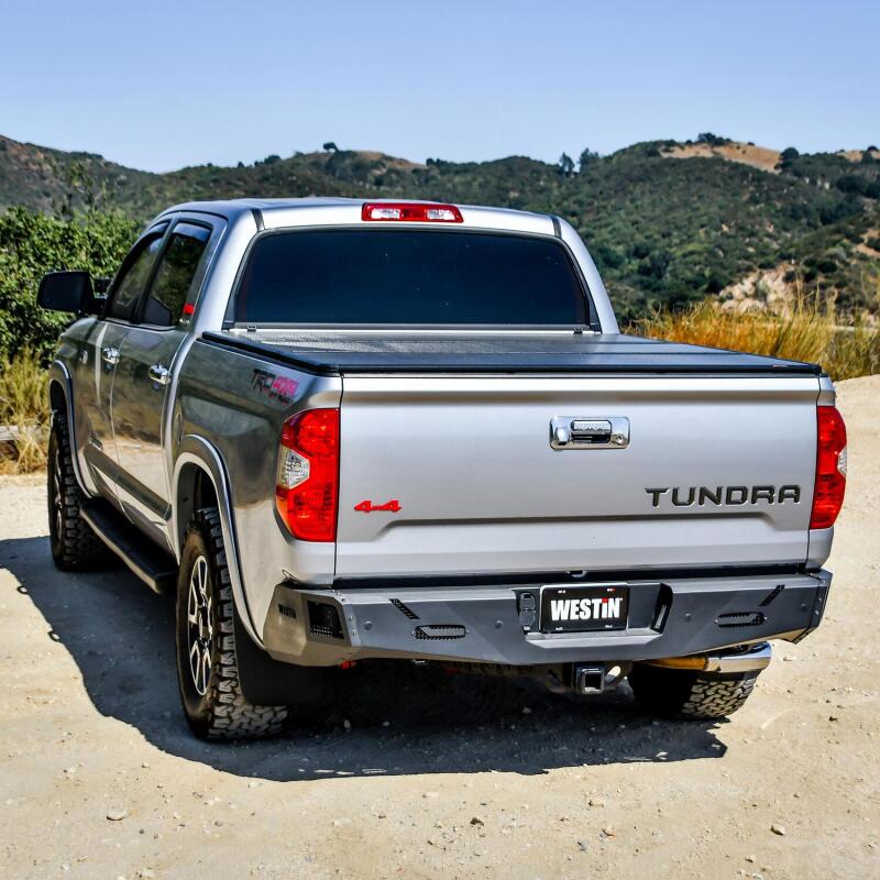 WES Pro-Series Bumpers - Westin 14-21 Toyota Tundra (Excl. Tundra w/Blind Spot Sys) Pro-Series Rear Bumper - Tex. Blk