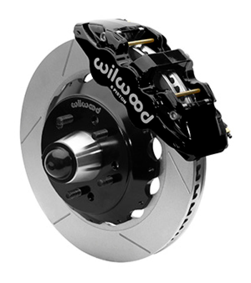WIL Aero Brake Kit - Wilwood AERO6 Front Truck Kit 14.00in Black 88-98 GMC Truck C1500/C2500