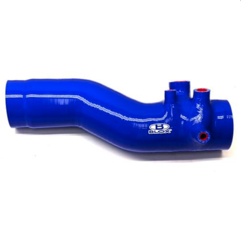 BX Silicone Intake Hoses - BLOX Racing 15-20 Subaru WRX FA20 High Power 3in Turbo Inlet Hose - Blue