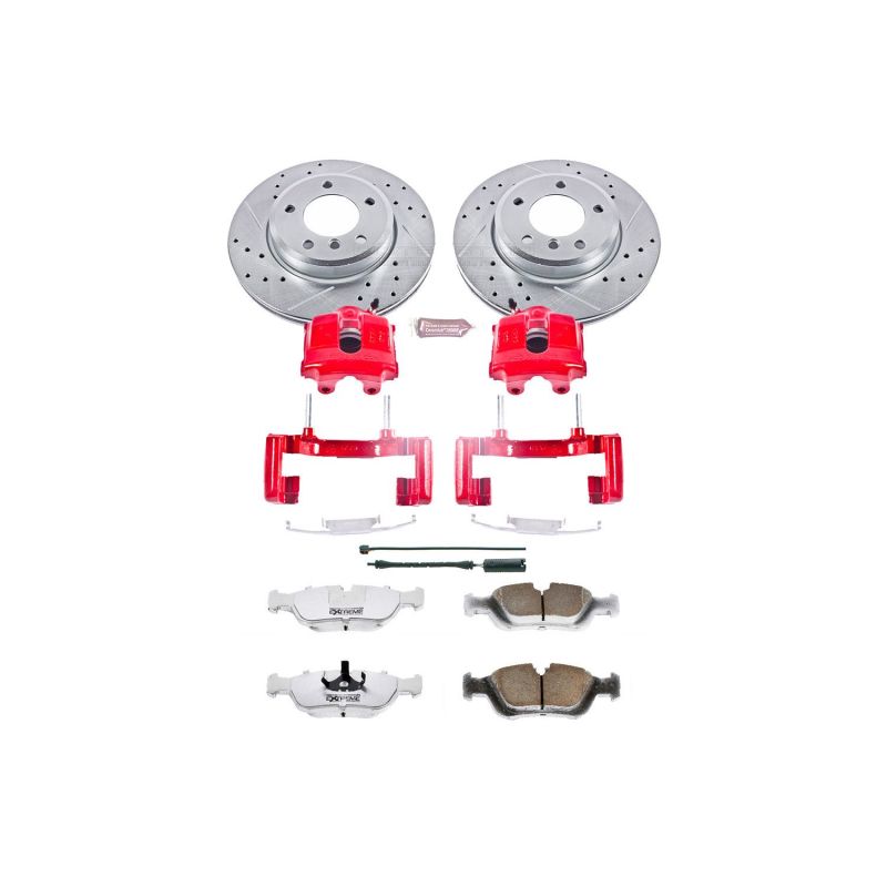 PSB Z26 Street Kit w/Cals - Power Stop 01-02 BMW Z3 Front Z26 Street Warrior Brake Kit w/Calipers