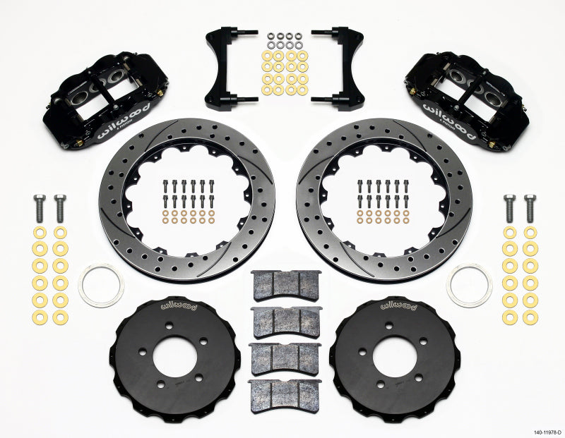 WIL Superlite Brake Kit - Wilwood Narrow Superlite 6R Front Hat Kit 12.88in Drilled 2006-Up Civic / CRZ