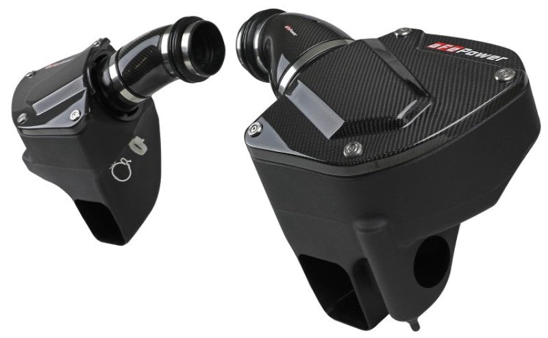 AFE Black Series Stage-2 Carbon Fiber Cold Air Intakes - aFe Black Series Stage-2 Carbon Fiber Cold Air Intake System w/ Pro DRY S Media - 18-19 BMW M5 (F90)