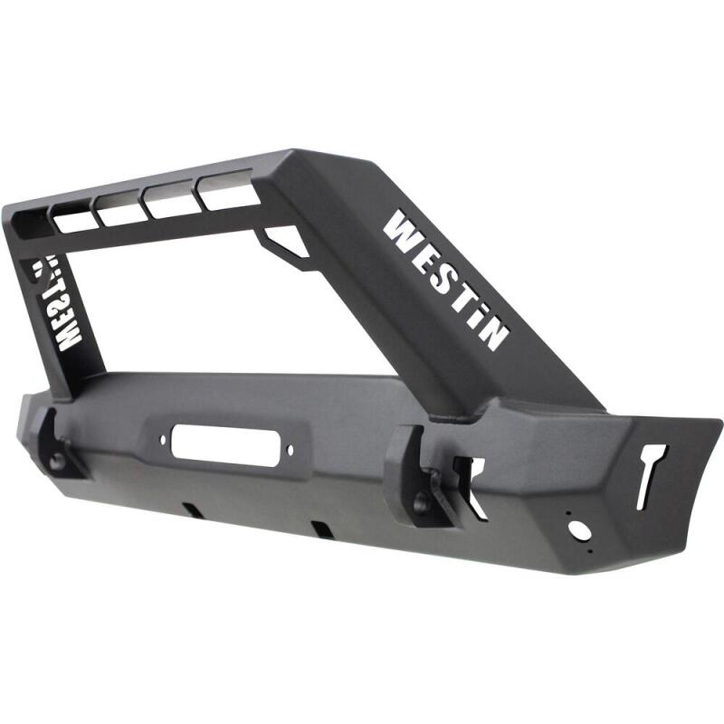 WES Snyper Stubby Bumpers - Westin 18-19 Jeep Wrangler JL WJ2 Stubby Front Bumper - Textured Black