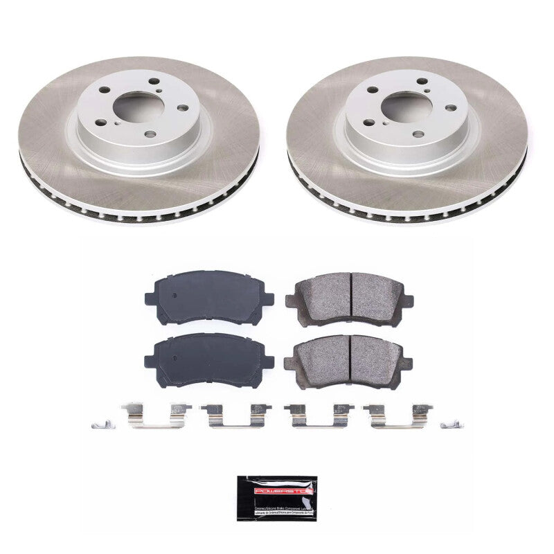 PSB Semi-Coated Rotor Kits - Power Stop 04-13 Mazda 3 Front Semi-Coated Rotor Kit